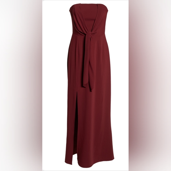 Harlyn Strapless maxi Evening Gown garnet - Picture 4 of 4